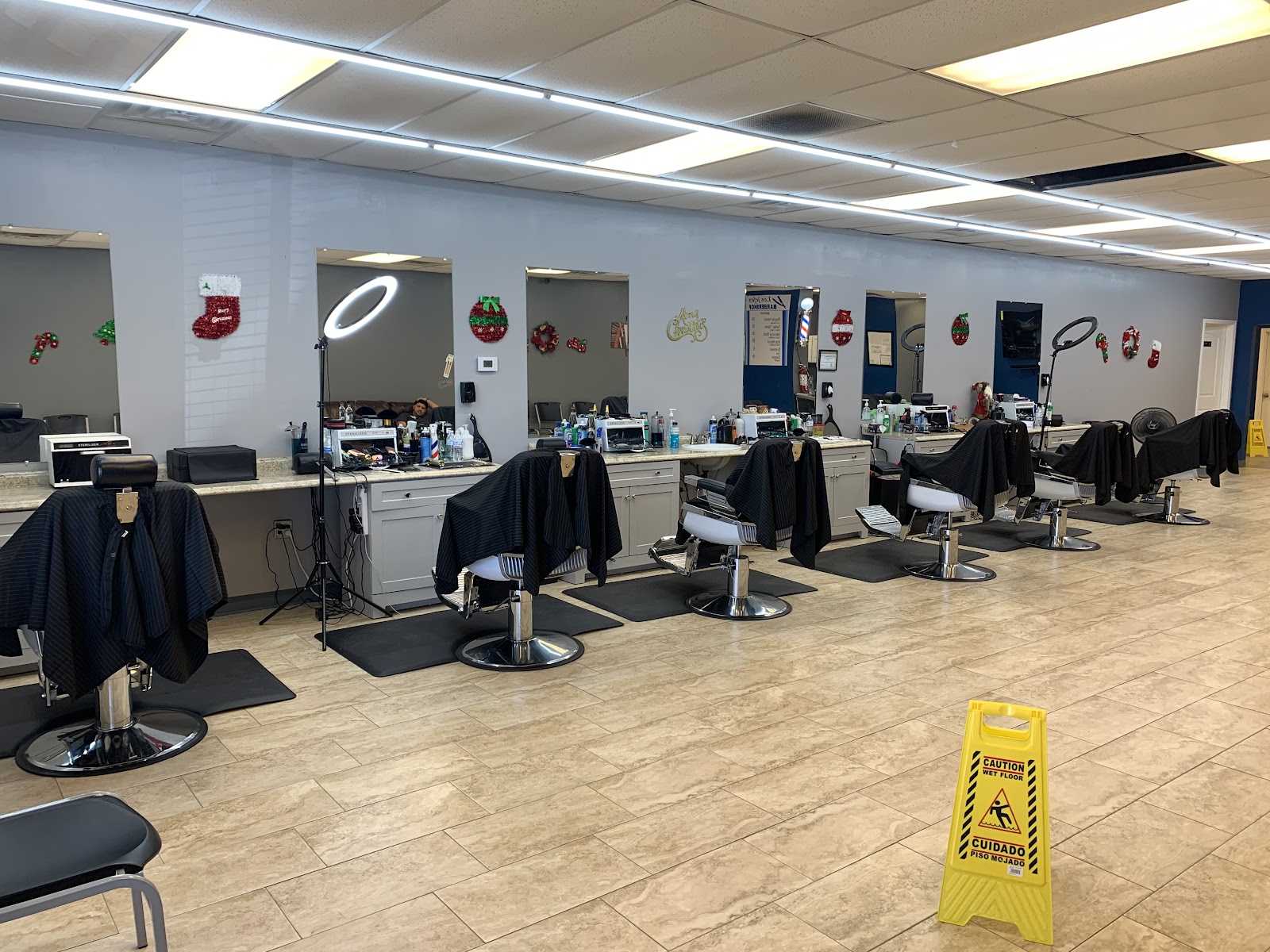 Inside Los Jefes Barbershop